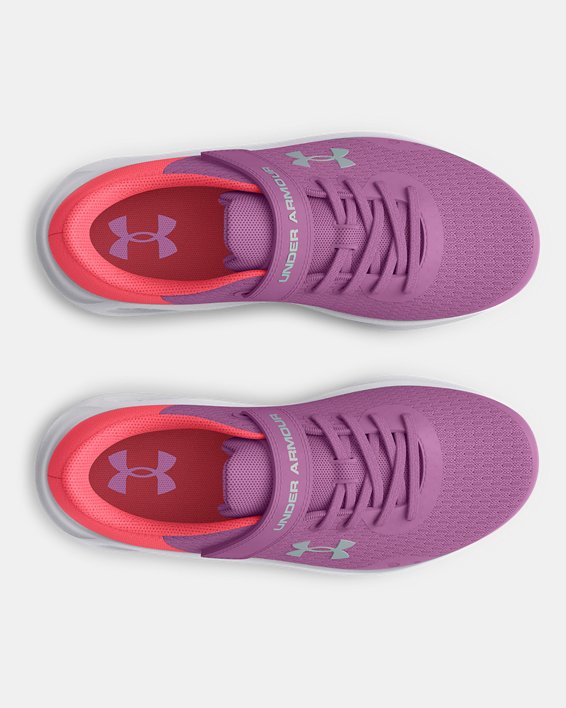 Girls' Pre-School UA Pursuit 3 AC Running Shoes, Purple, pdpMainDesktop image number 2